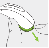 A hand holding a computer mouse  Description automatically generated
