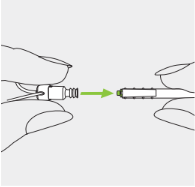 A drawing of a device connecting to a device  Description automatically generated