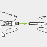 A drawing of a device connecting to a device  Description automatically generated