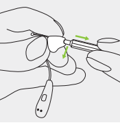 Illustration représentant une main tenant un appareil auditif
